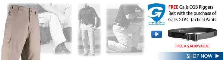 FREE Galls CQB Riggers Belt with the purchase of Galls GTAC Tactical Pants!