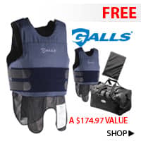 FREE Trauma Plate, FREE Carrier and FREE Bag with the purchase of Select Galls LX Series Ballistic Vests - A $174.97 VALUE