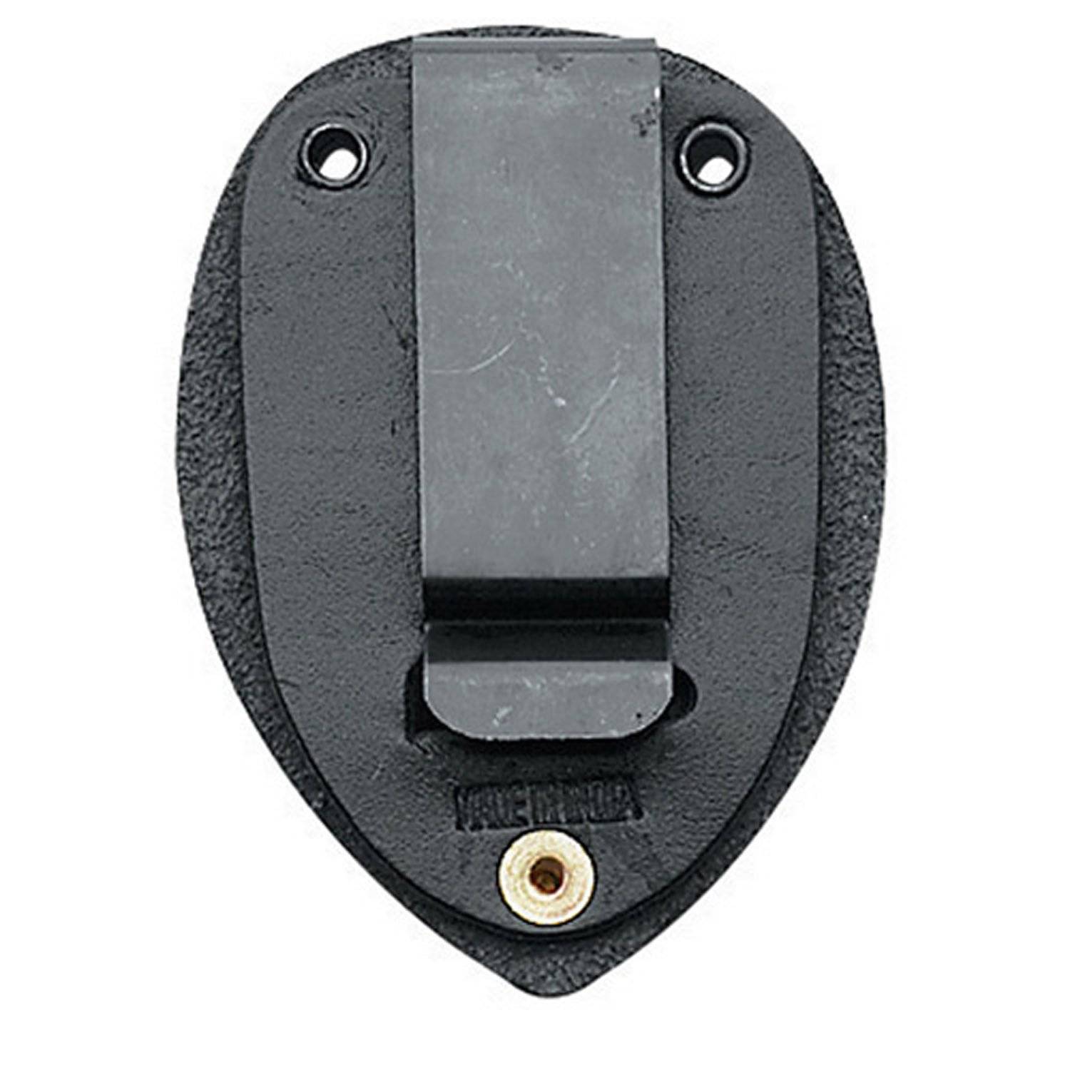 Aker Leather 590 Clip-on Federal Badge Holder Black And Gold Aker