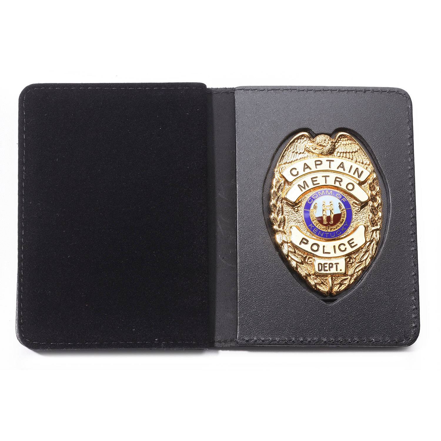 Perfect Fit Duty Leather Recessed Badge and Double Identific