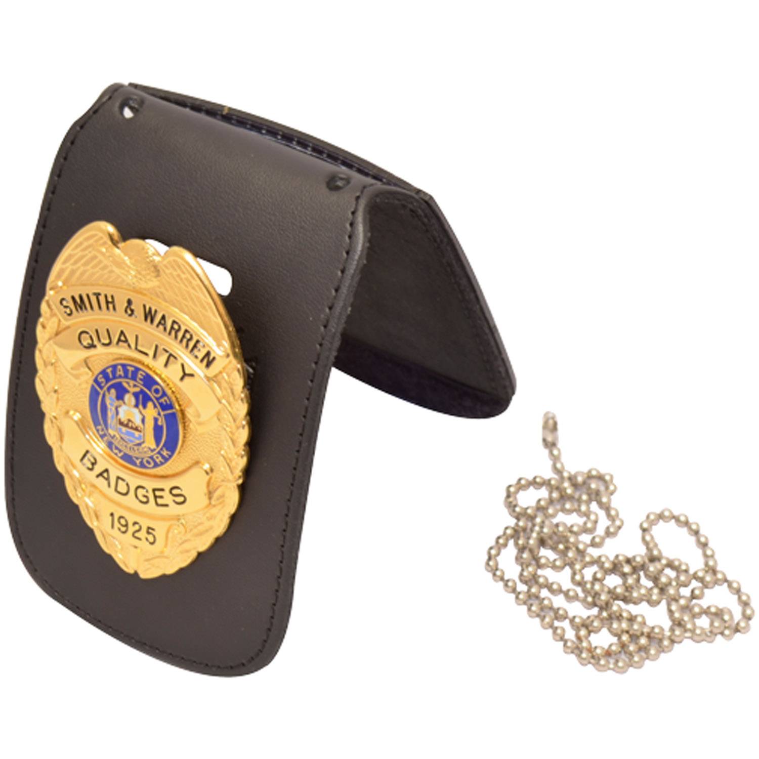 Smith & Warren Duty Leather Universal Neck Chain Badge & ID