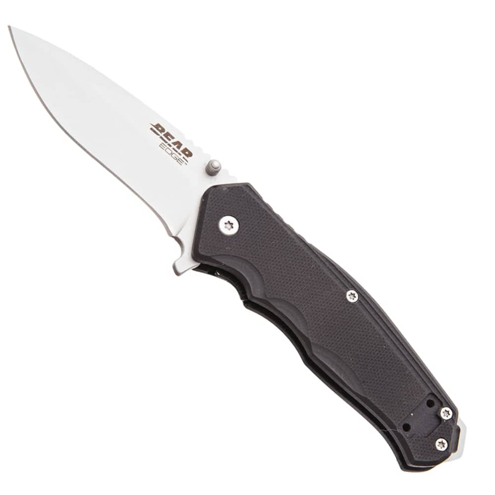 Bear Edge 61124B 4" Sideliner Flipper Knife with Trigger