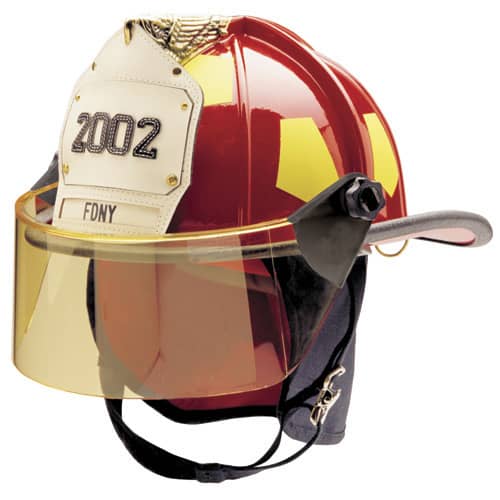 Bullard 6" Leather Helmet Front with Sewn Letters