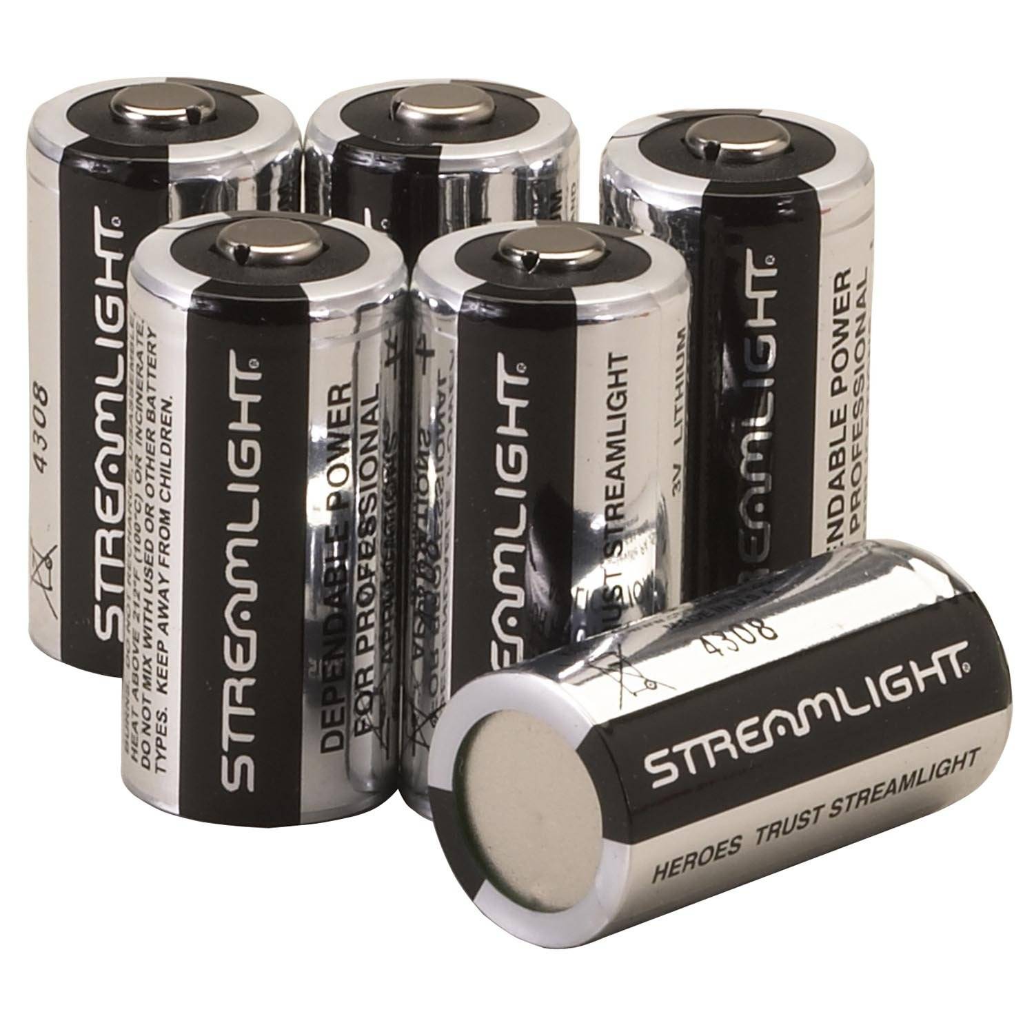 Streamlight CR123A 3V Lithium Batteries
