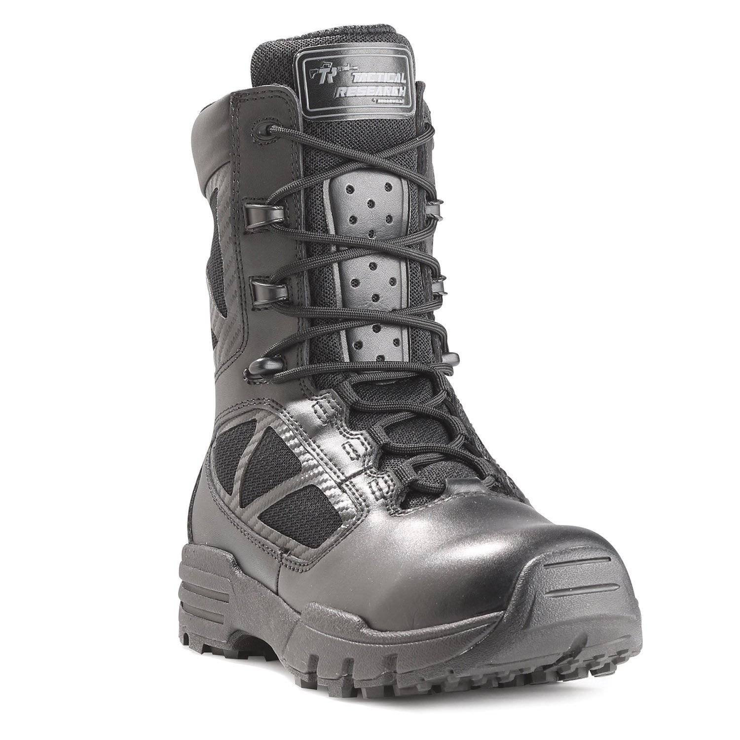 Tactical Research 8" Chrome Side Zip Boot