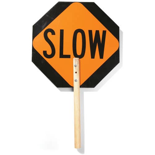 Cortina Safety Handheld Stop/Slow Traffic Sign