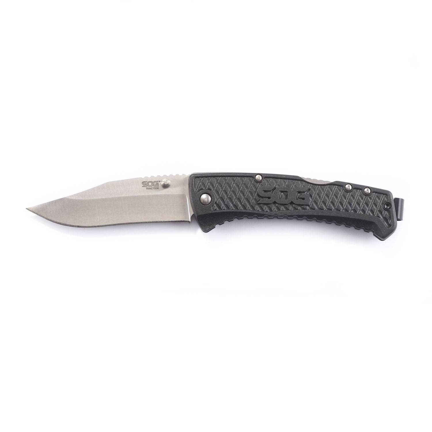 SOG Traction Clip Point Folding Knife