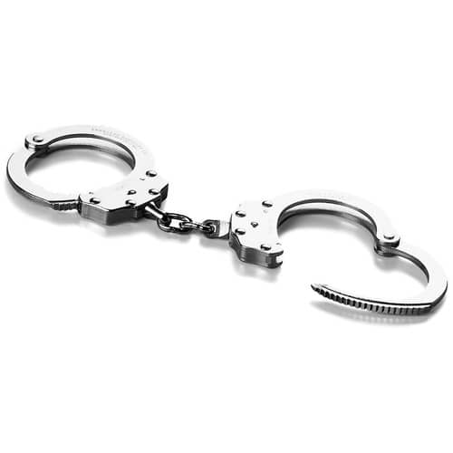 Peerless Model 700C - Chain Link Handcuff - Nickel Finish