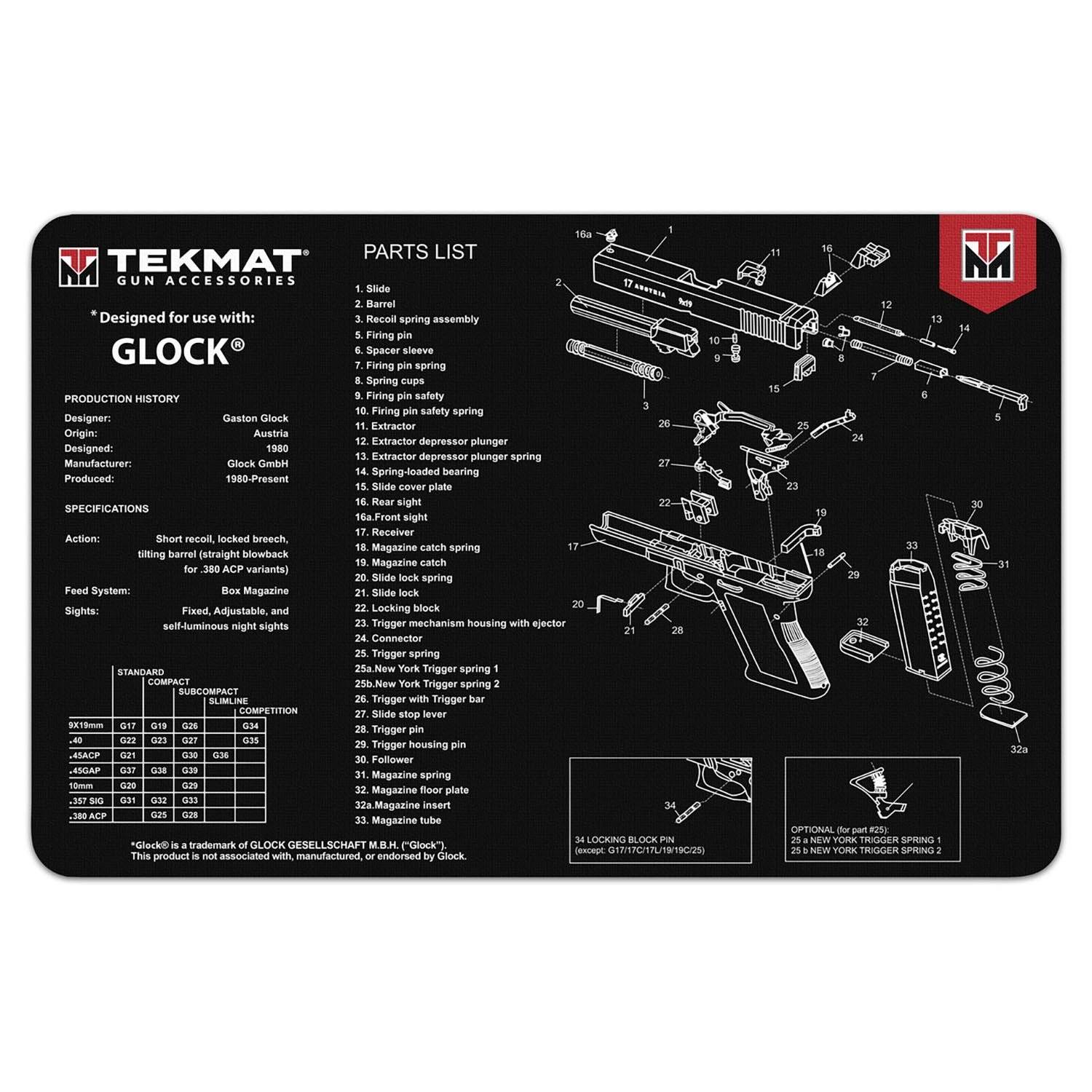 TekMat Glock Cleaning Mat