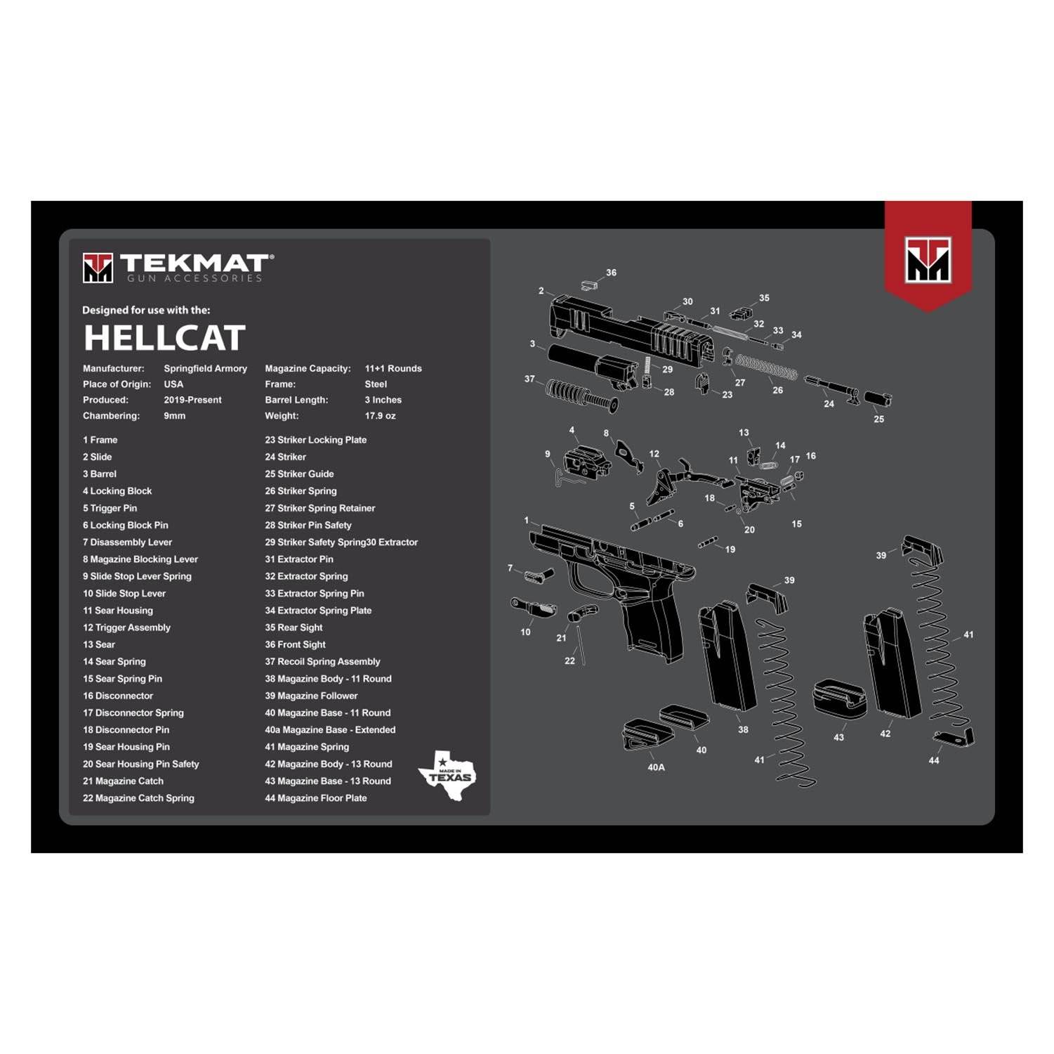 Tekmat Hellcat R20 Gun Cleaning Mat