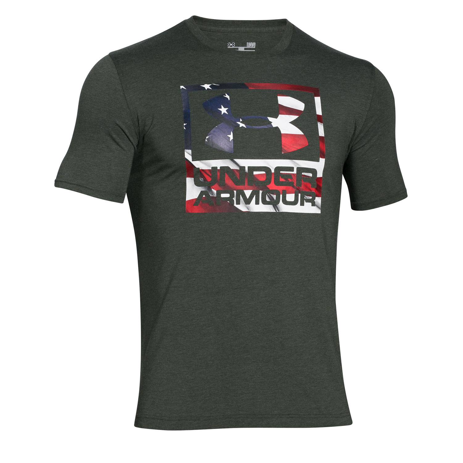 Under Armour Freedom Charged Cotton Flag Logo T Shirt