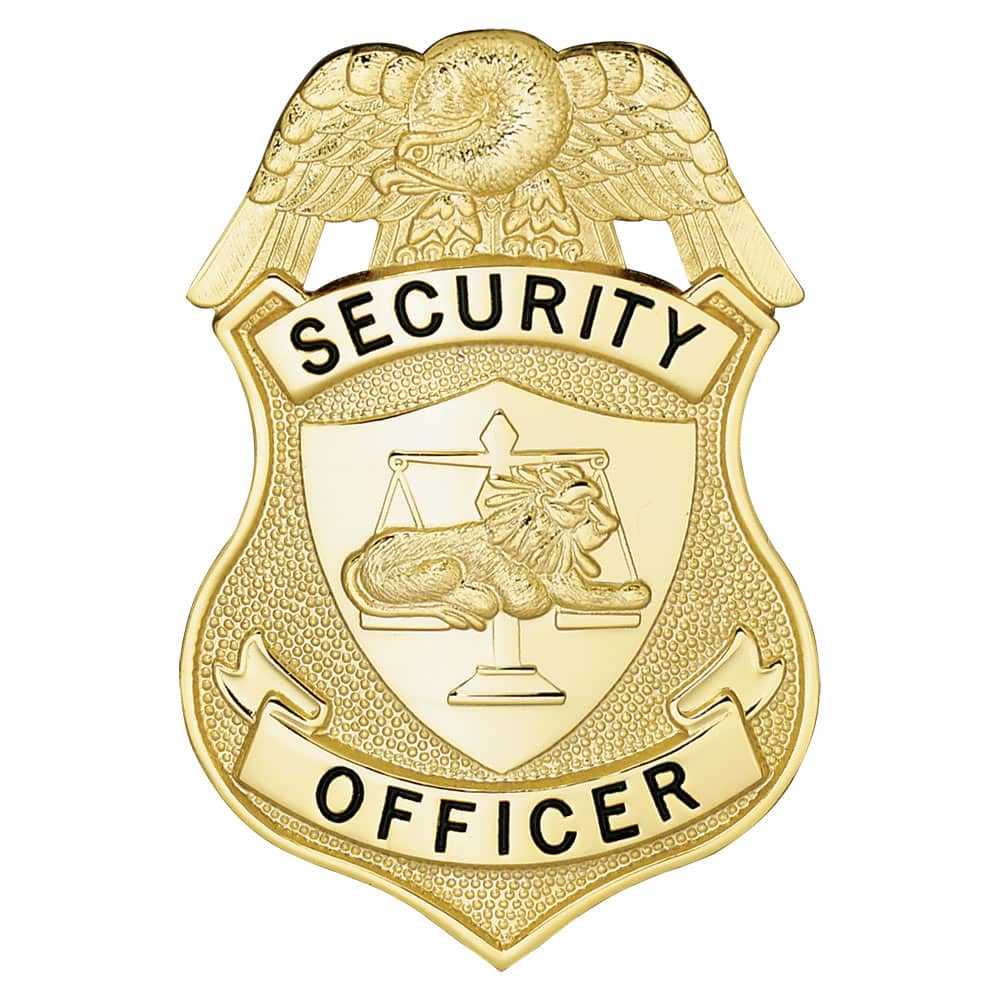 LawPro Security Officer Breast Badge with Lion