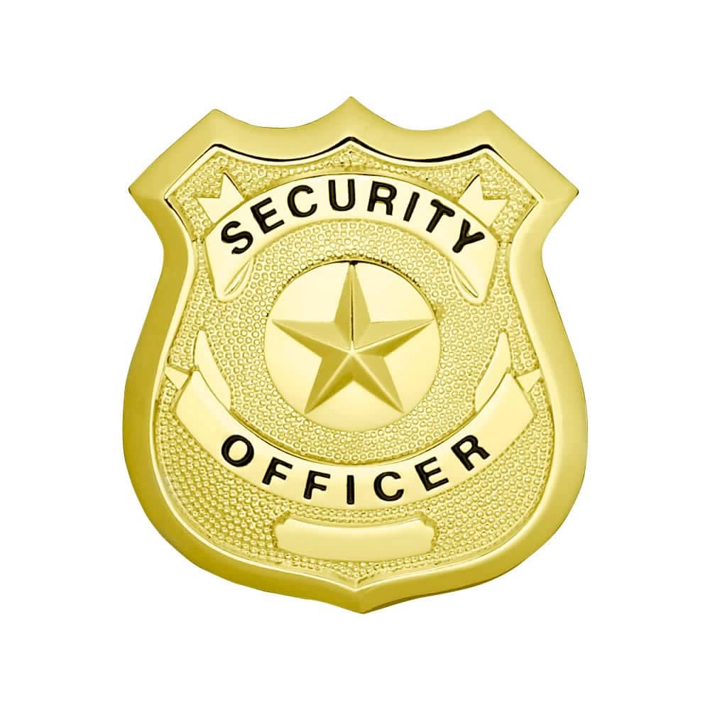LawPro Security Officer Shield with Star Badge