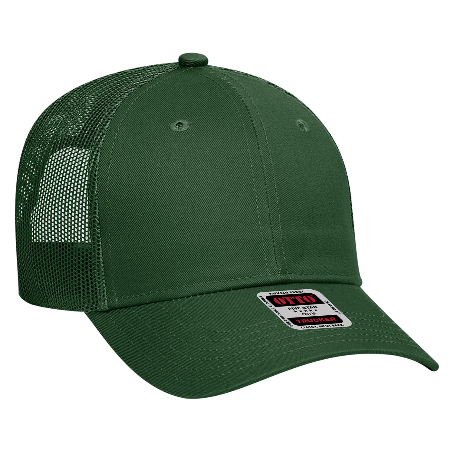 OTTO Panel Low Profile Mesh Back Trucker Hat Galls