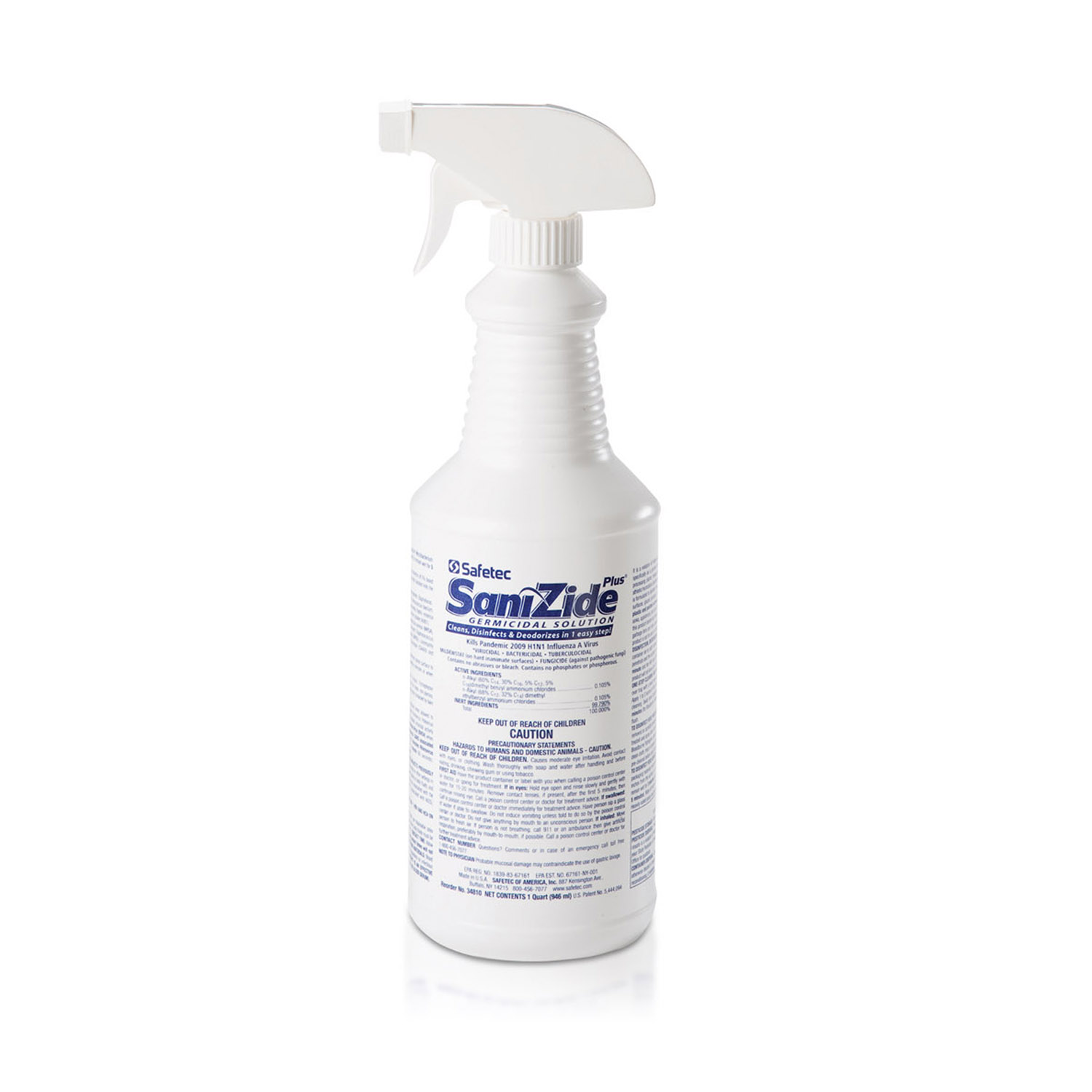 Safetec SaniZide Plus Disinfectant One Gallon Bottle