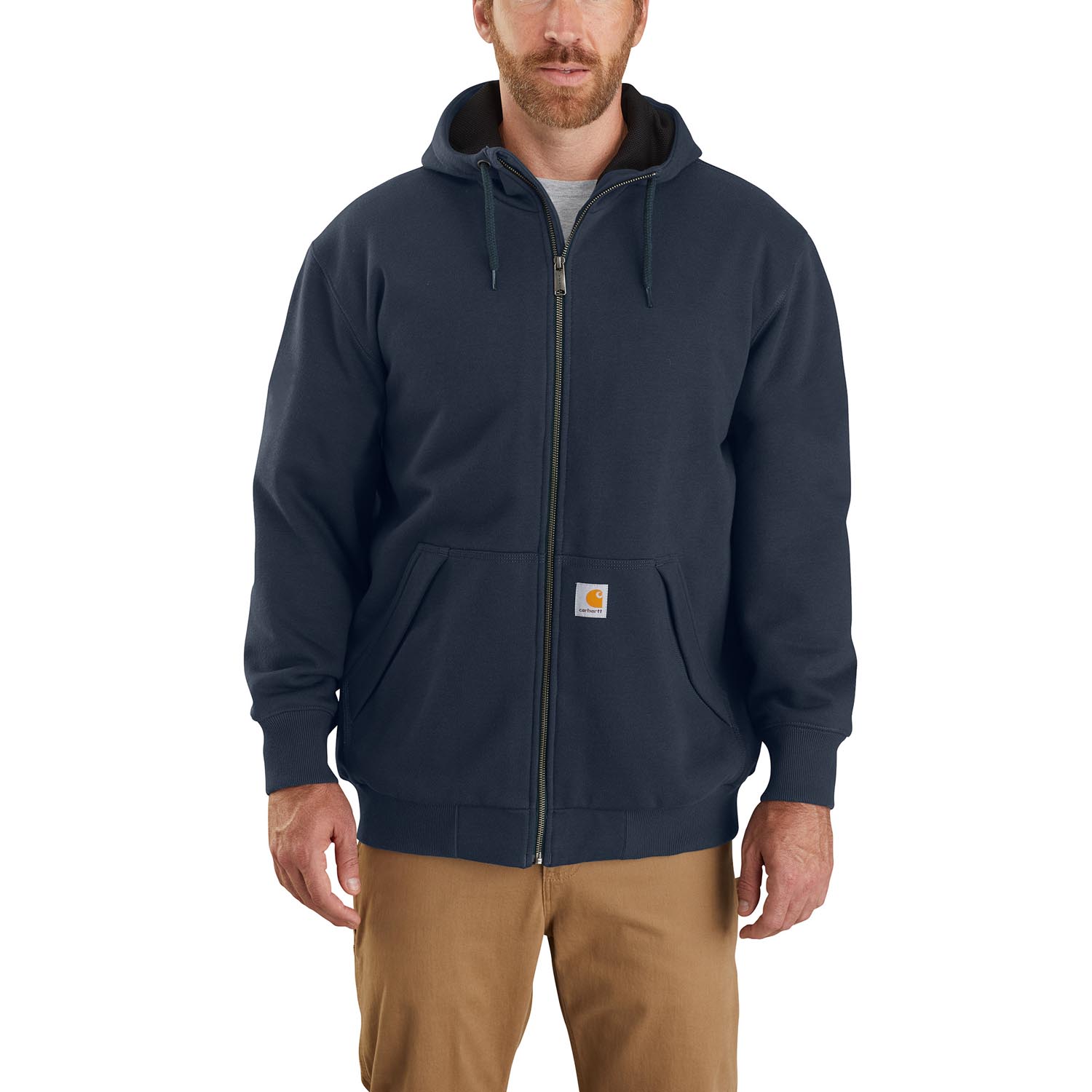 Carhartt フルジップフード付きジャケット S Carhartt Rain Defender Thermal-lined Full-Zip Sweatshirt