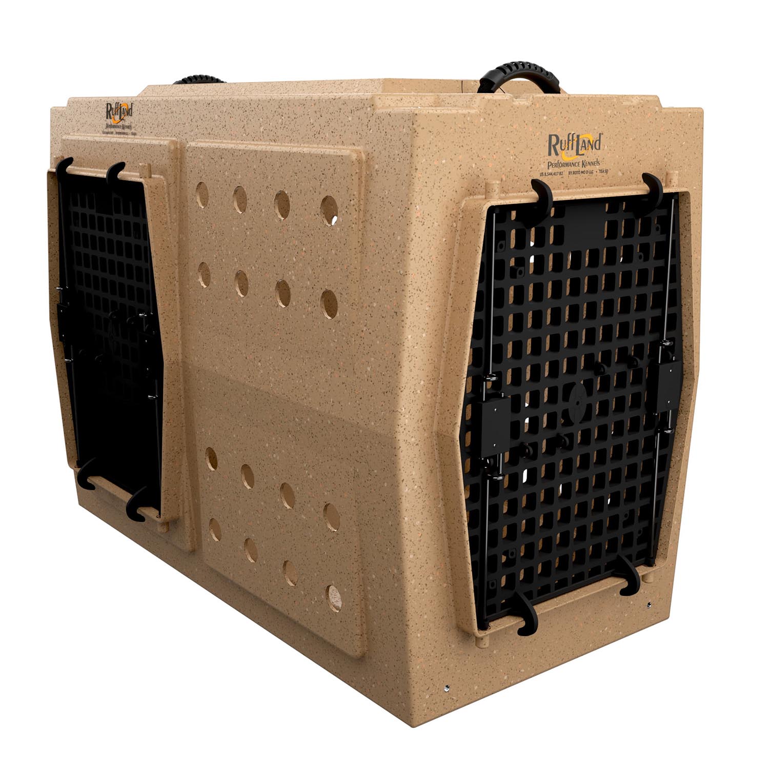 Ruff Land Kennels X-Large Kennel, Double Door, Front Left