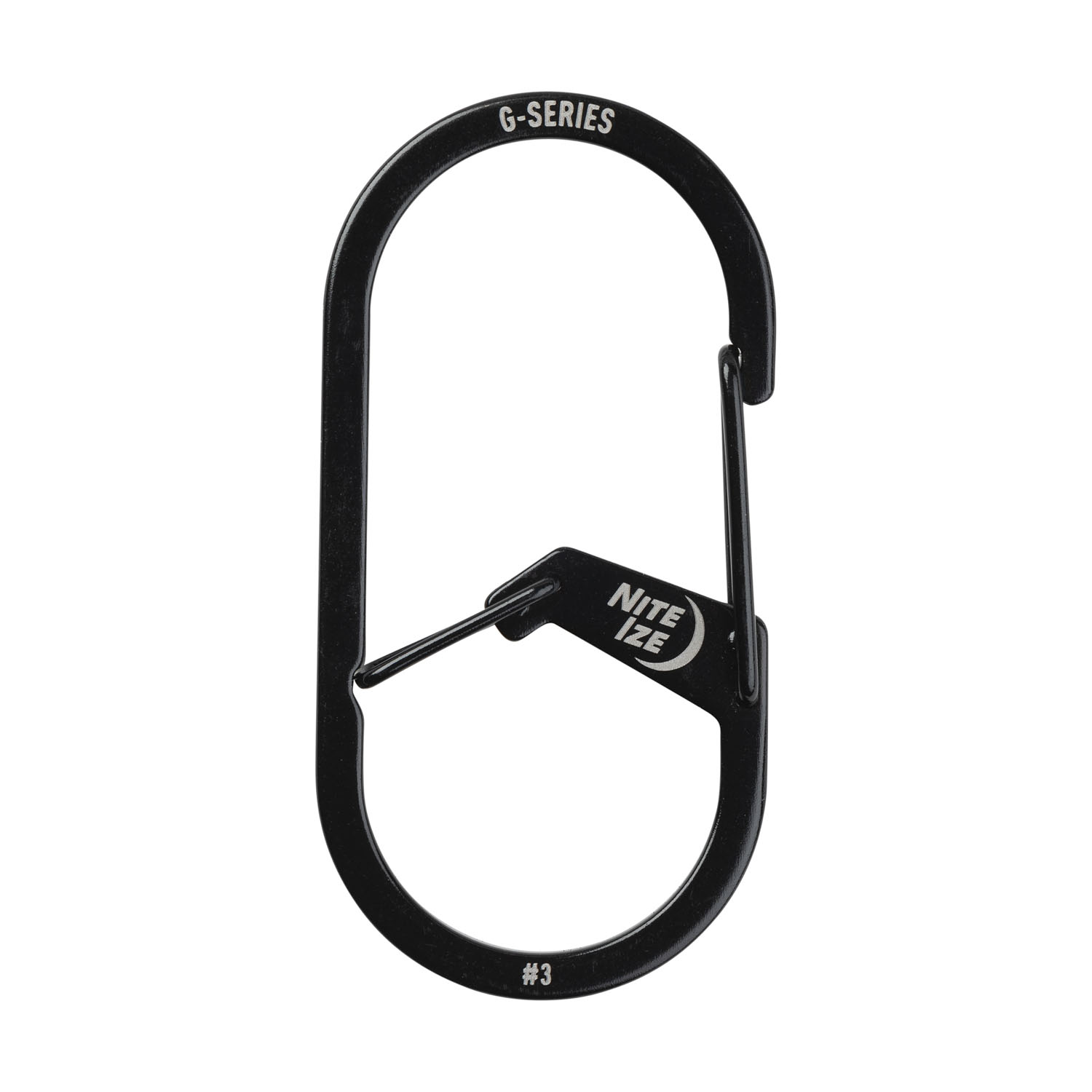 Carabiner Black - Screw Gate, Attachment GARNI 10 Carabiner S