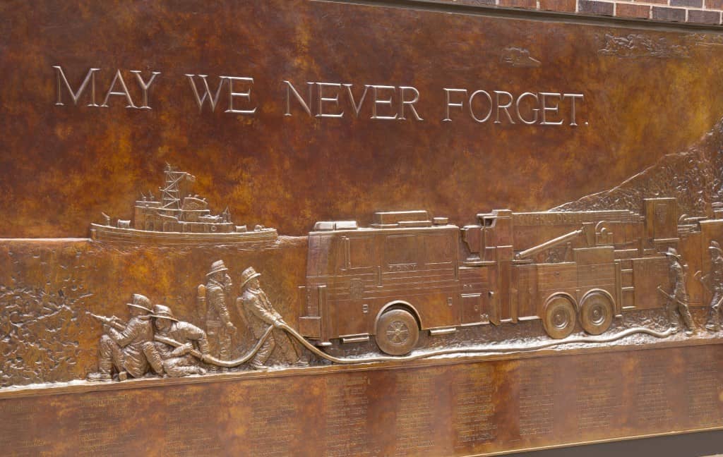 9/11 firefighter memorial honoring fallen first responders