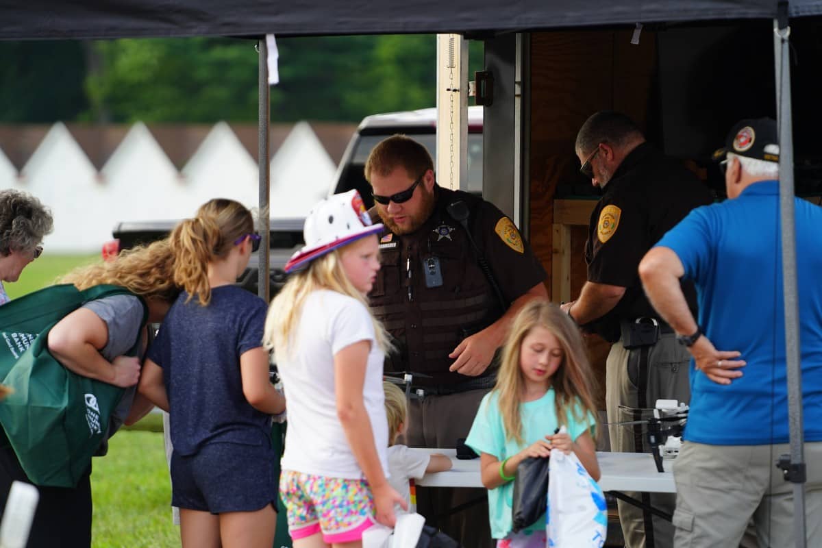 Police community outreach family event