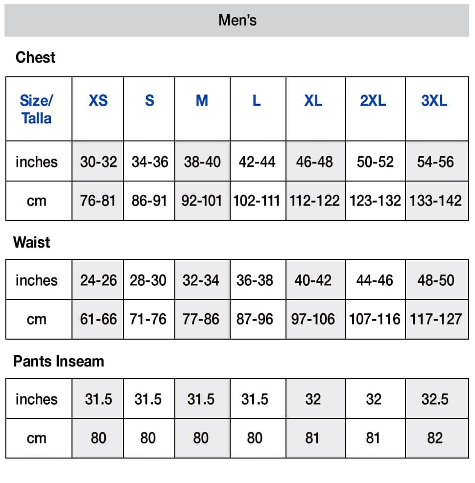 Champion Size Chart