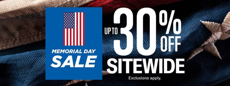 Memorial day sale up to 30 percent off