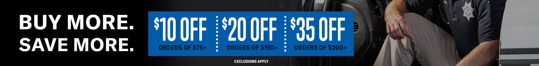 Buy more save more. Gear up and Save