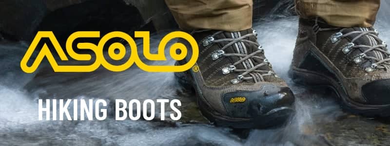 Shop Asolo hiking boots.