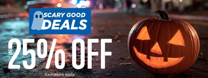 Scary good deals up to 25 percent off