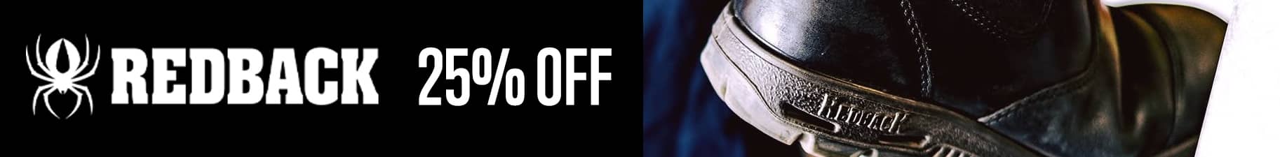 25% Off Redback