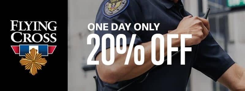 20% Off Flying Cross. One day Only. Shop Now.
