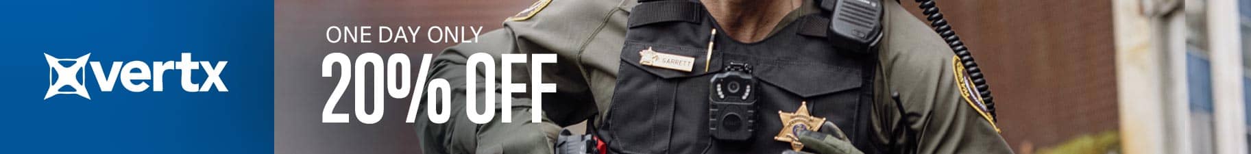 20% Off Vertx. One day Only. Shop Now.