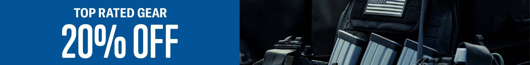 20% Off top rated gear