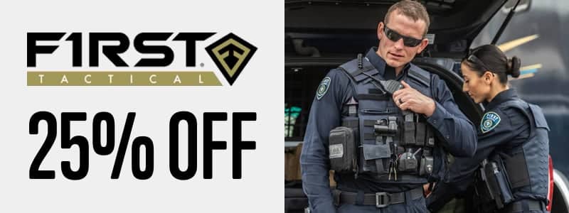 First Tactical 25% off