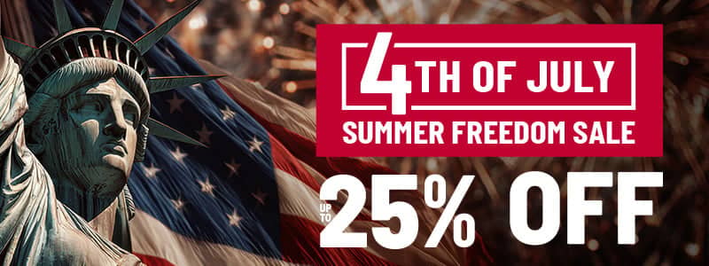 Up to 25% Off summer freedom event