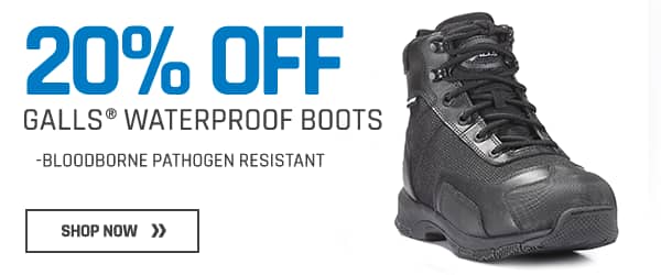 20% off select Galls waterproof boots