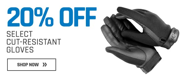 20% off select cut-resistant gloves