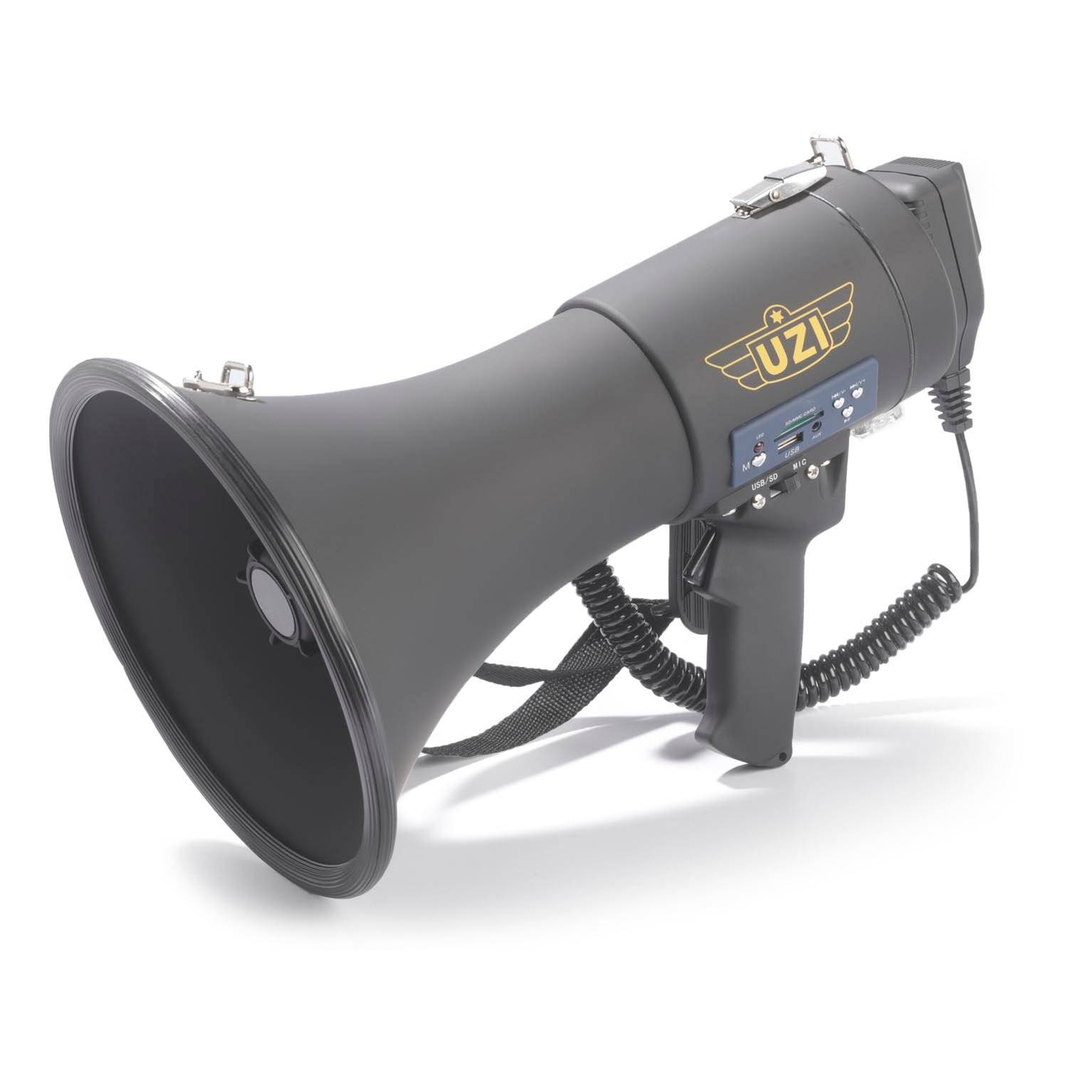 50 Watt Super Loud Megaphone with Microphone and Safety Siren 