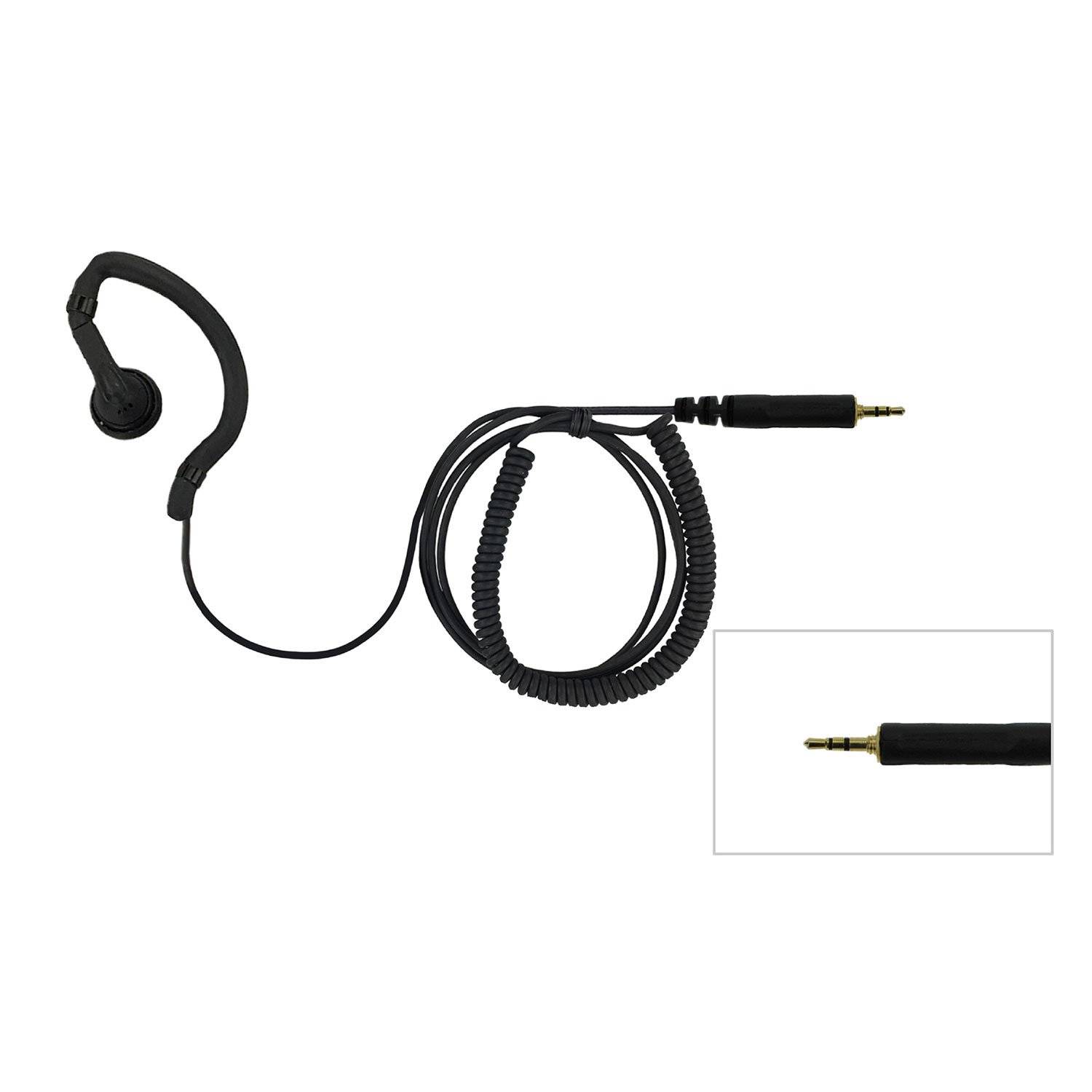 EarHugger S-Series Earpiece with 40” Straight Cord, 3.5mm Th