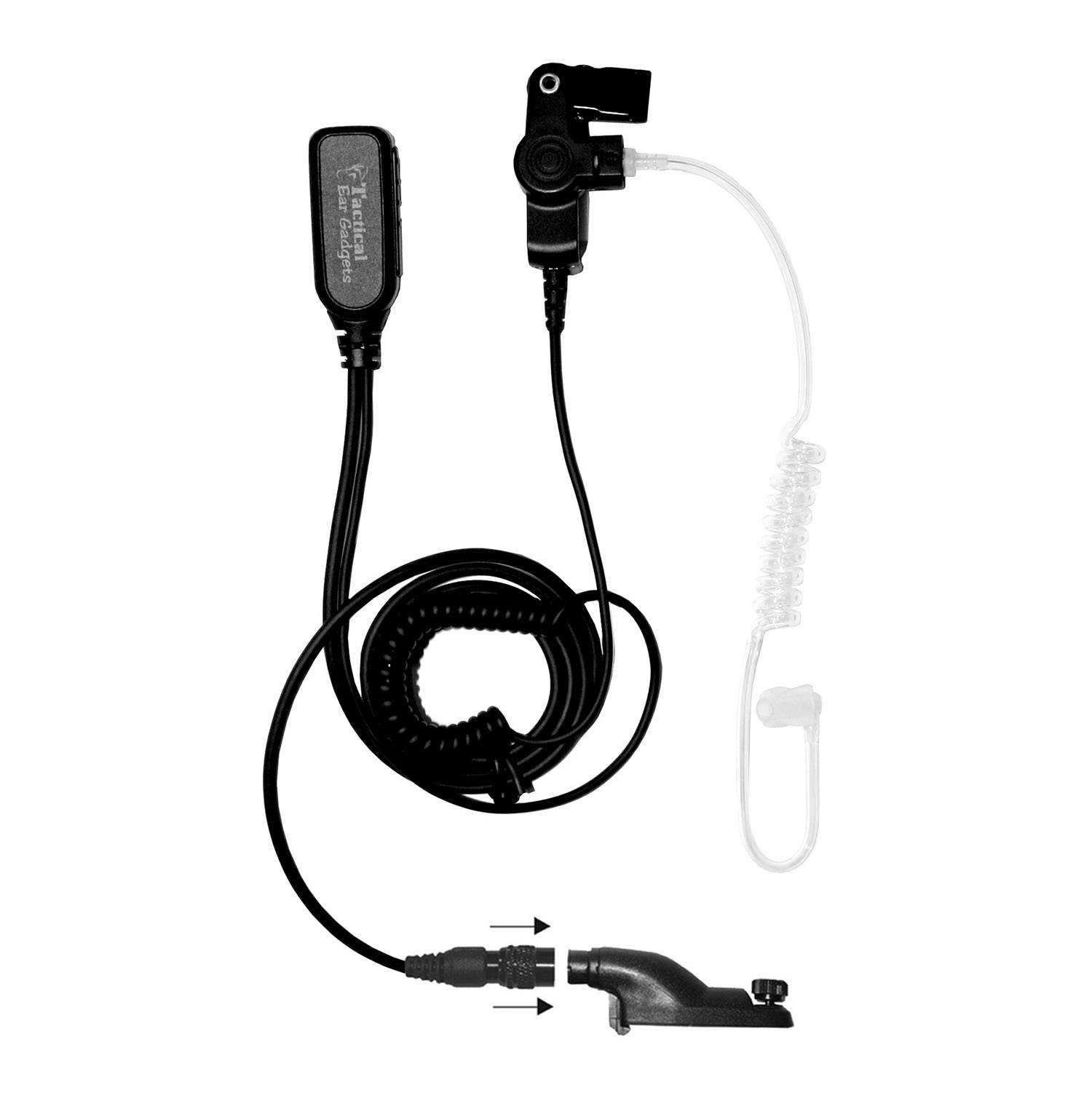 Ear Phone Connection Hawk Lapel Microphone for Motorola XPR