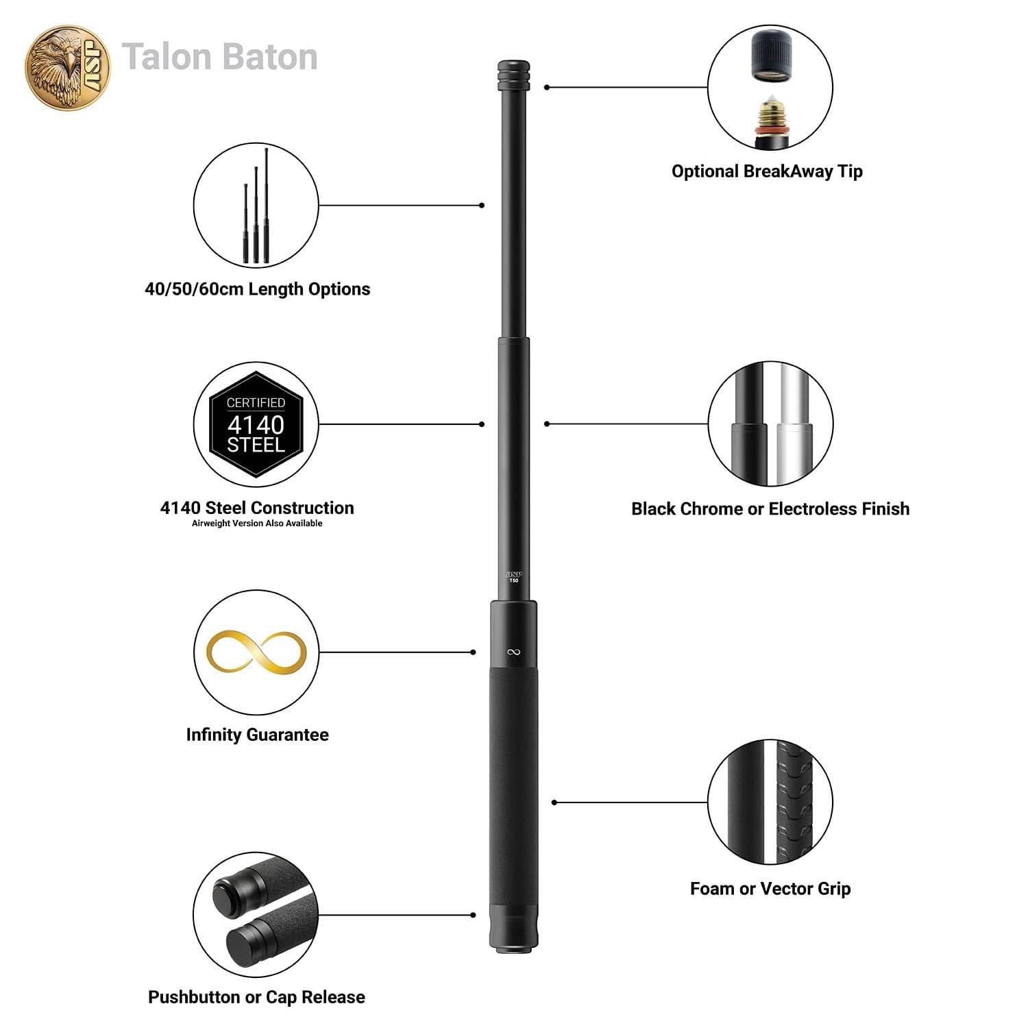 ASP Talon Infinity Baton (Airweight), Button, 40cm