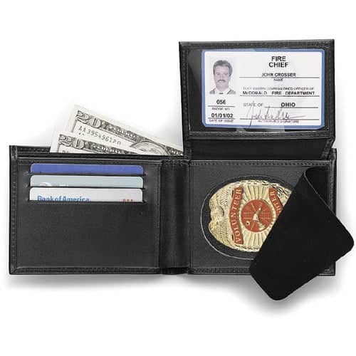 Galls Classic-Style Leather Concealable Badge Wallet