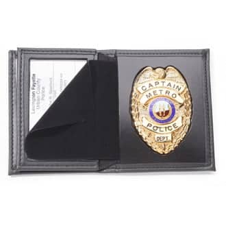No brand but no Big Brand cost! Deluxe Bi-Fold Eagle top  badge case 