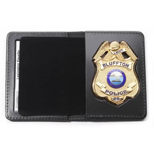 Perfect Fit RFID Blocking Duty Book Style Leather ID & Badge