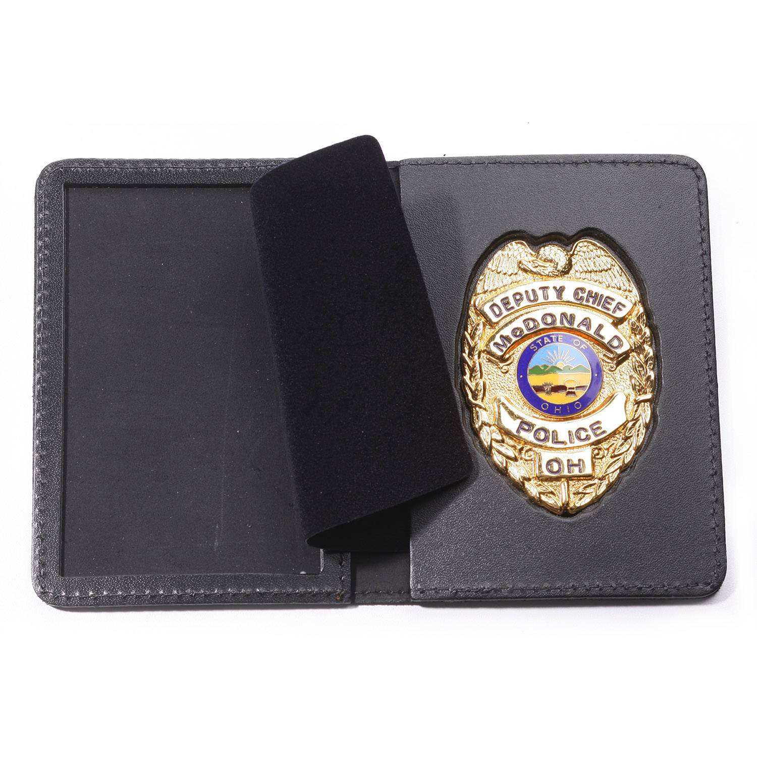 Perfect Fit Duty Leather Book Style ID and Badge Case