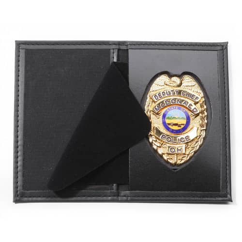 Perfect Fit RFID Blocking Dress Leather Recessed Badge and S