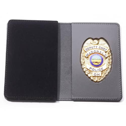 Perfect Fit RFID Blocking Duty Leather Recessed Badge and Do