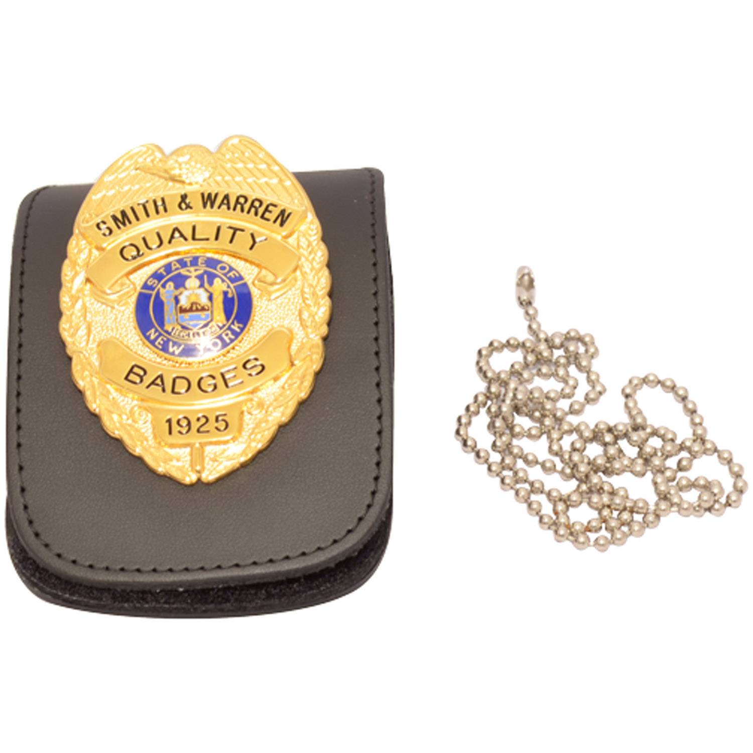 Smith & Warren Duty Leather Universal Neck Chain Badge & ID