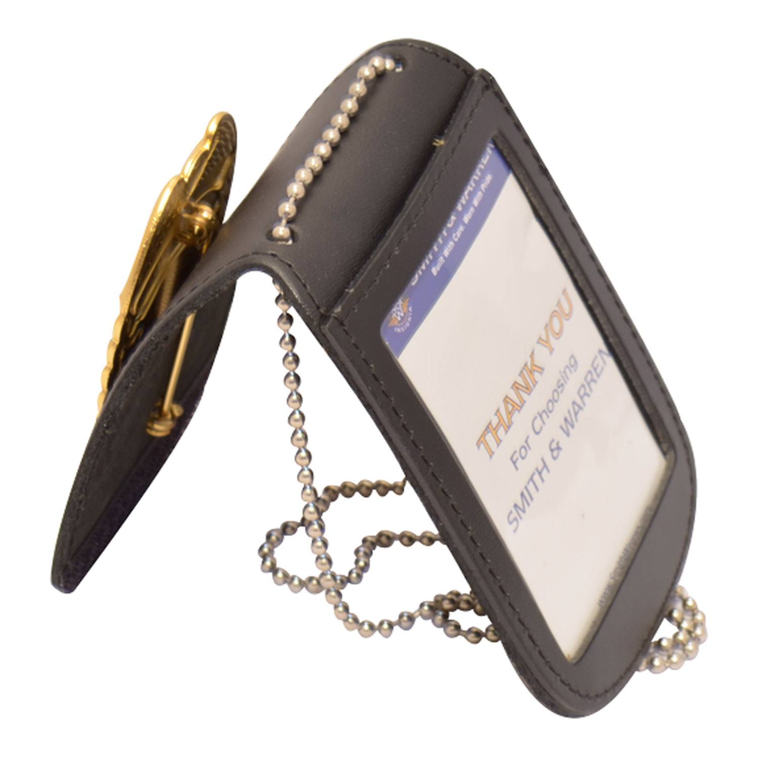 Smith & Warren Duty Leather Universal Neck Chain Badge & ID