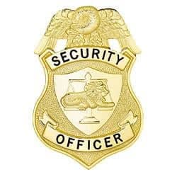Lawpro Security Officer Shield w/ Lion Hat Badge